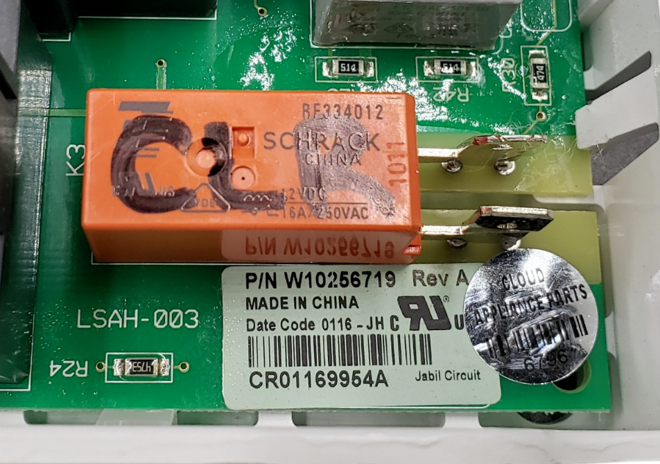 Genuine Whirlpool Dryer Control Board W10256719 Same Day Ship & 60 Days Warranty