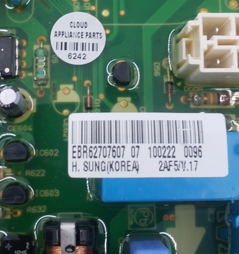 Genuine LG Dryer Control Board EBR62707607 Same Day Shipping & *60 Days Warranty