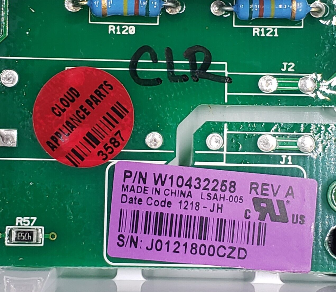 Genuine Whirlpool Dryer Control Board W10432258 Same Day Ship & 60 Days Warranty