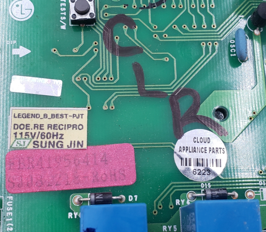 Genuine LG Refrigerator Control EBR41956414 Same Day Shipping & 60 Days Warranty