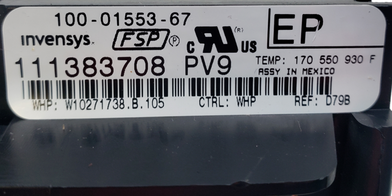 Genuine Whirlpool Oven Control Board W10271738 *Same Day Ship & 60 Days Warranty