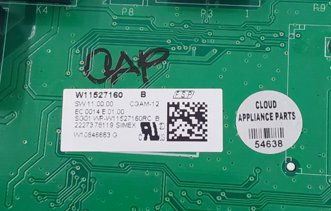 Genuine Whirlpool Oven Control Board W11527160 Same Day Ship & 60 Days Warranty*