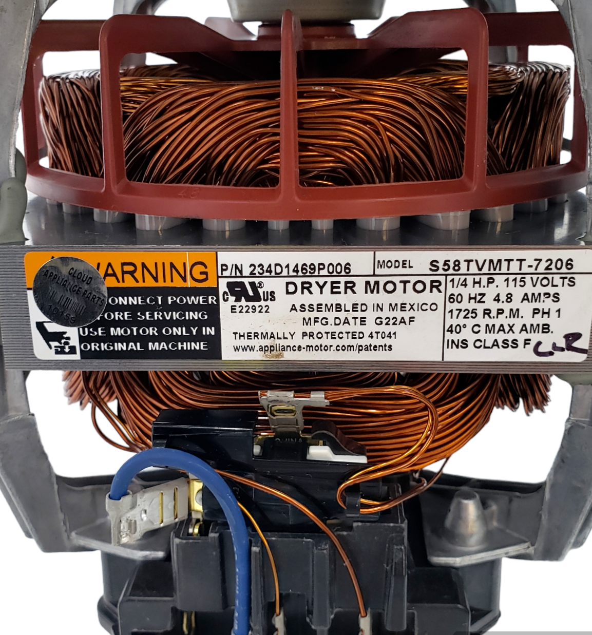 New GE Dryer Motor & Blower 234D1469P006  *Same Day Shipping & 60 Days Warranty*