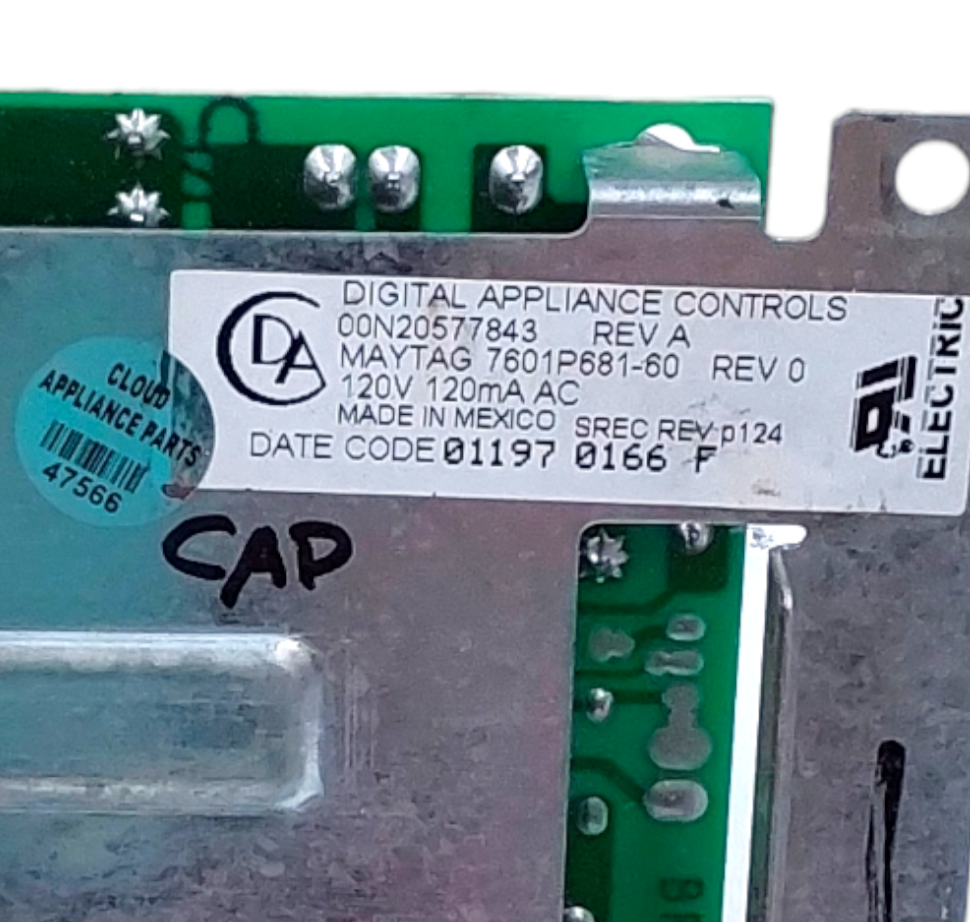 OEM Whirlpool Range Control Board 7601P681-60 *Same Day Ship & 60 Days Warranty*