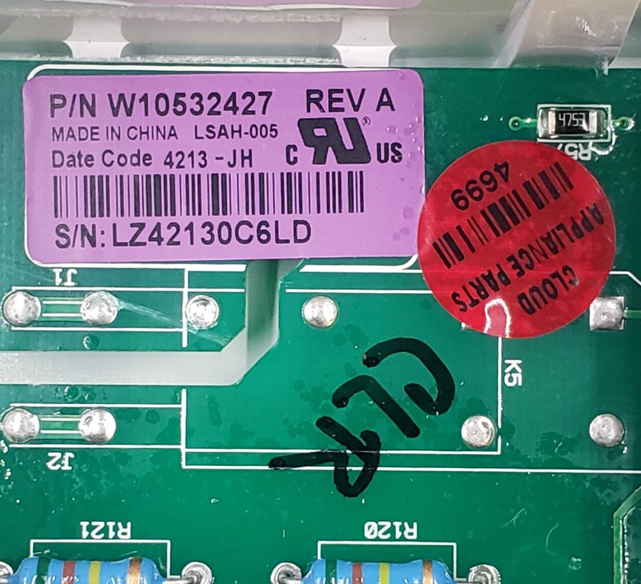 Genuine Whirlpool Dryer Control Board W10532427 Same Day Ship & 60 Days Warranty