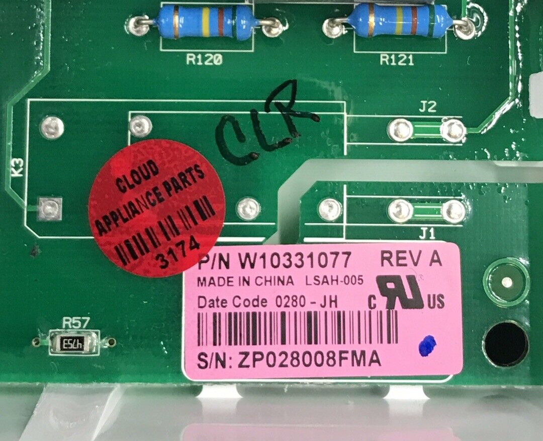 Genuine Whirlpool Dryer Control Board W10331077 Same Day Ship & 60 Days Warranty