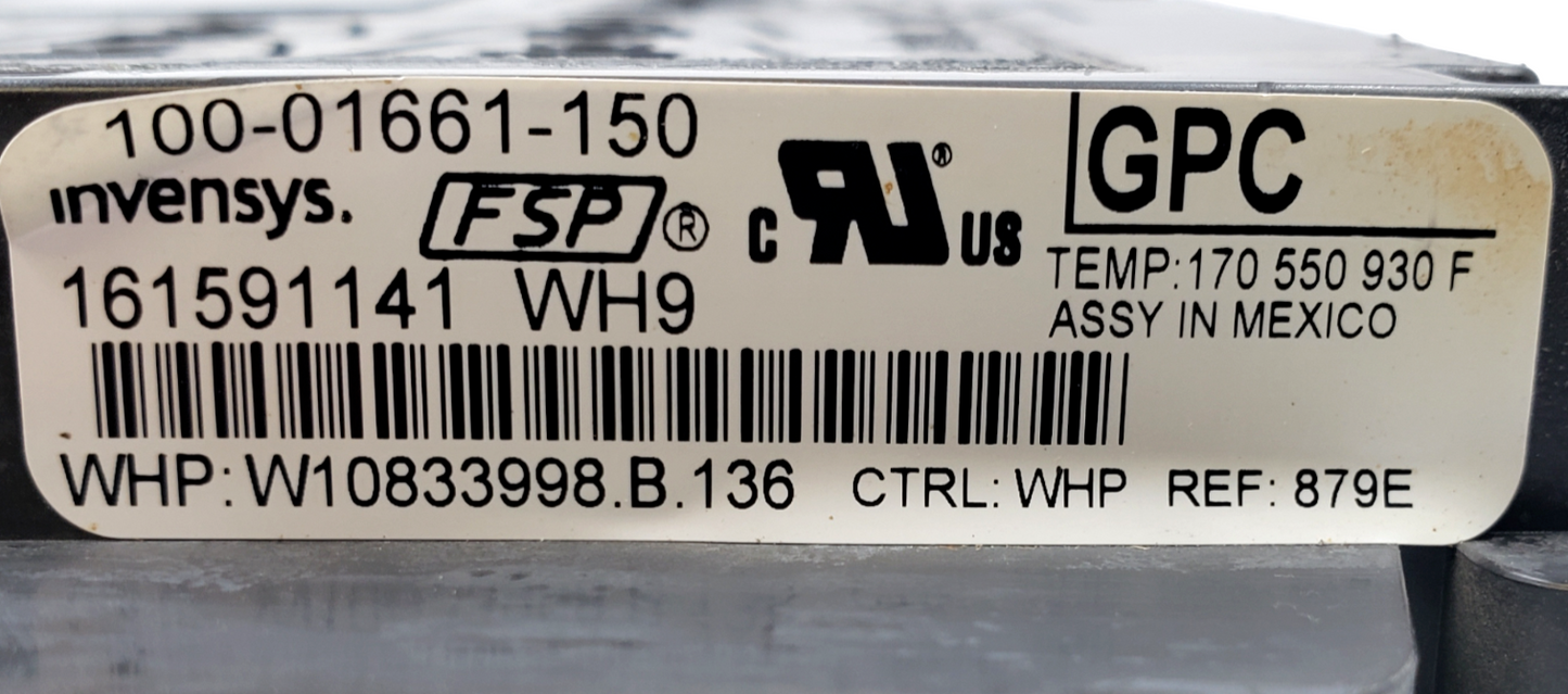 Genuine Whirlpool Range Control W10833998 *Same Day Shipping & 60 Days Warranty*