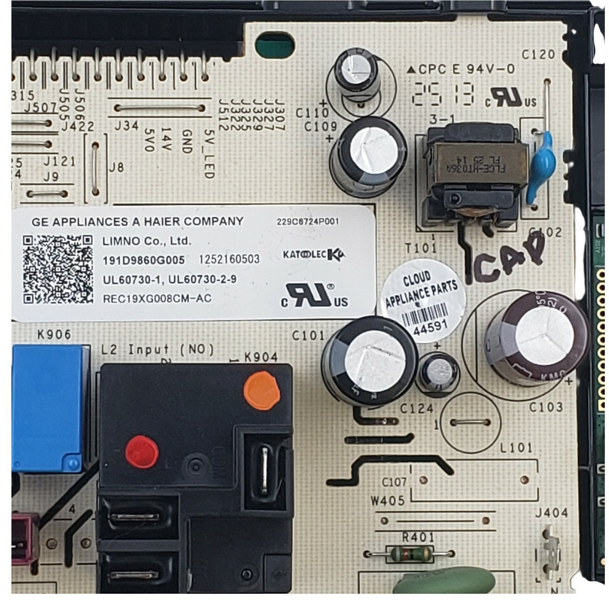 GE Genuine Oven Control Board 191D9860G005  **Same Day Ship & 60 Days Warranty**