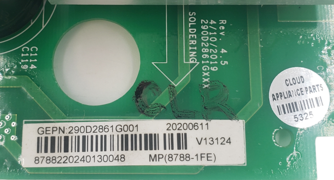 Genuine GE Washer Control Board 290D2861G001 Same Day Ship & **60 Days Warranty*