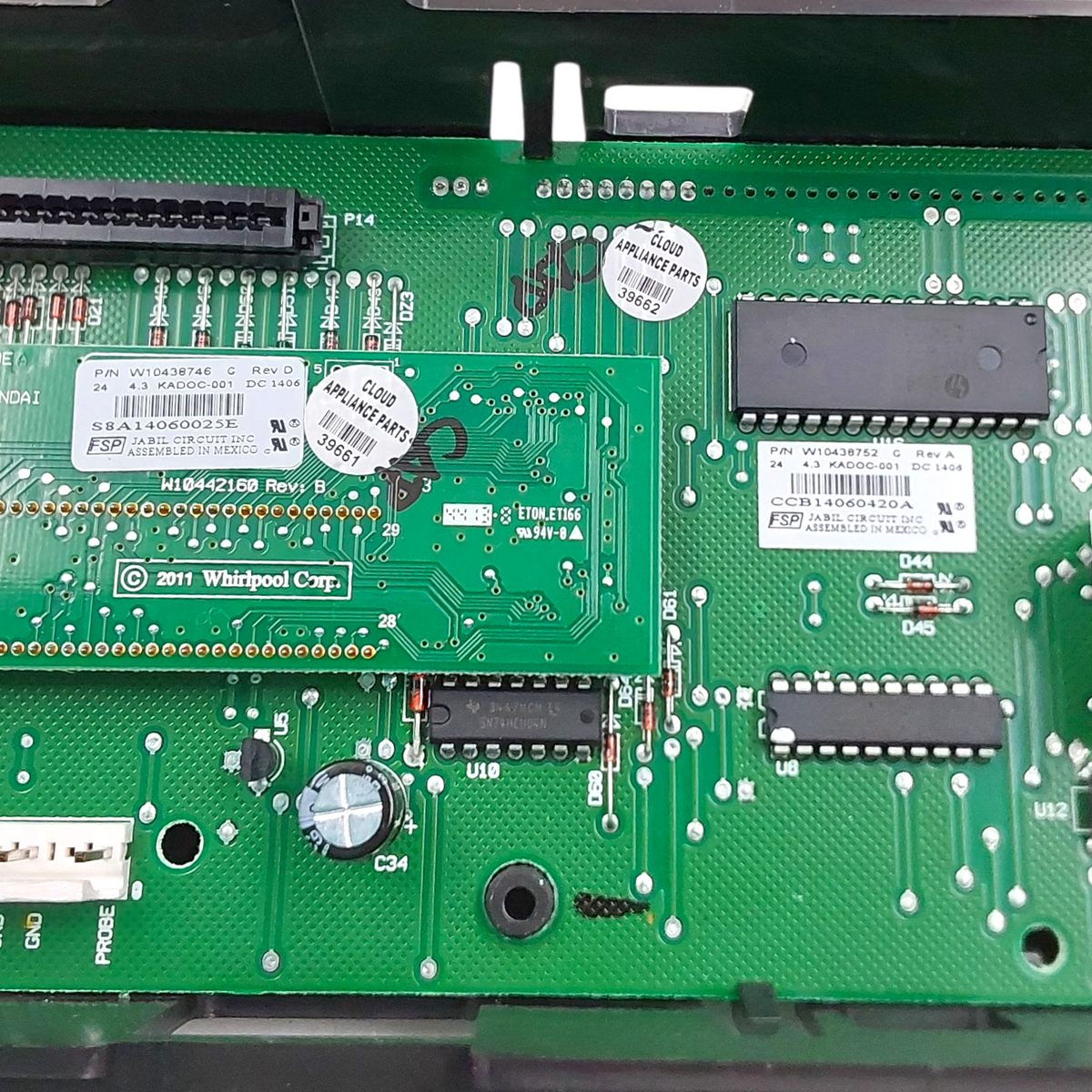 Genuine Whirlpool Range Control Board W10438752 Same Day Ship & 60 Days Warranty