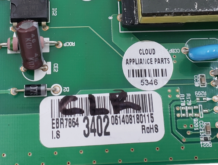 Genuine LG Refrigerator Control EBR78643402 Same Day Shipping & 60 Days Warranty