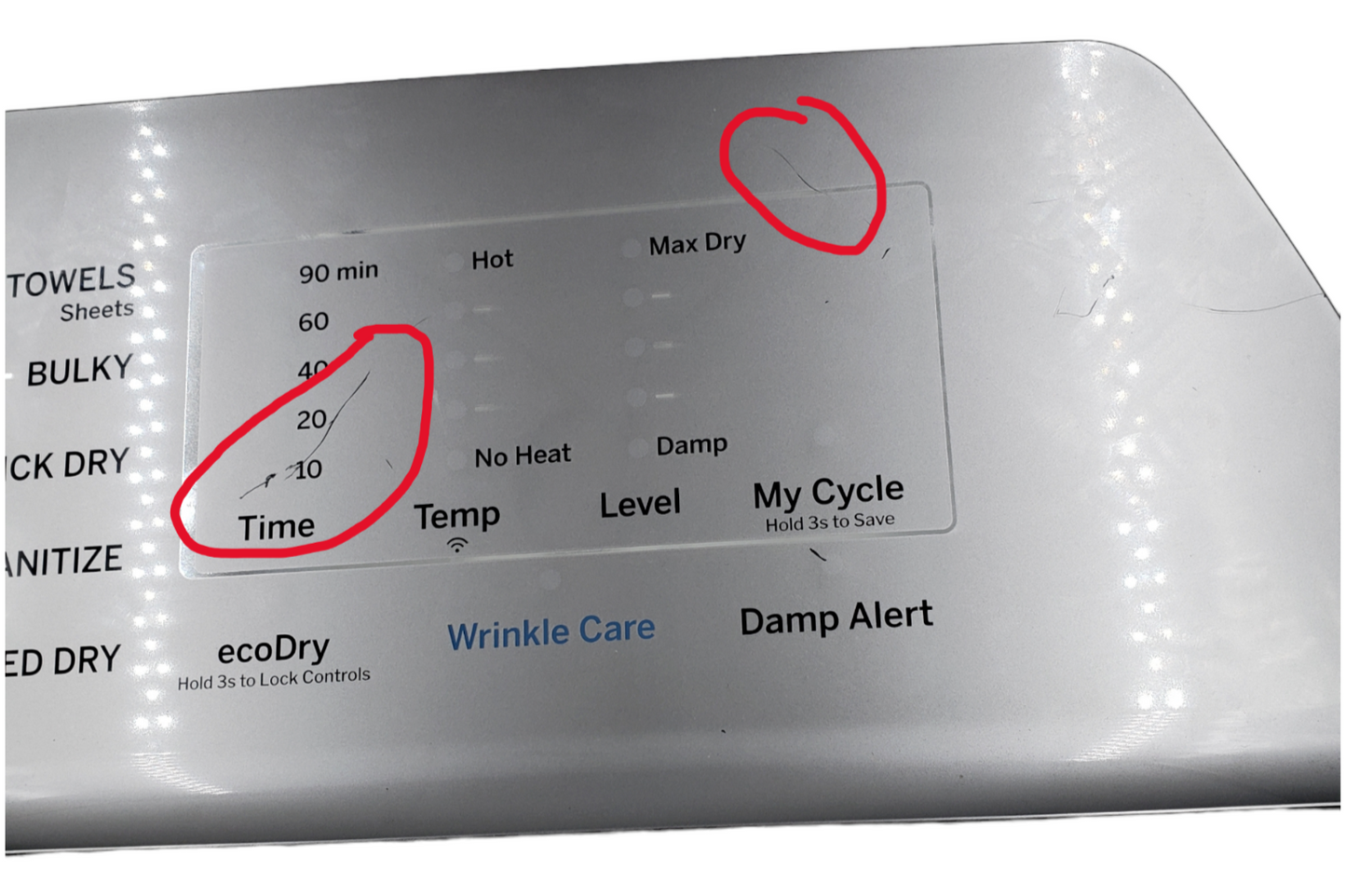 Genuine GE Dryer Control Panel 234D2996G006 Same Day Shipping & 60 Days Warranty