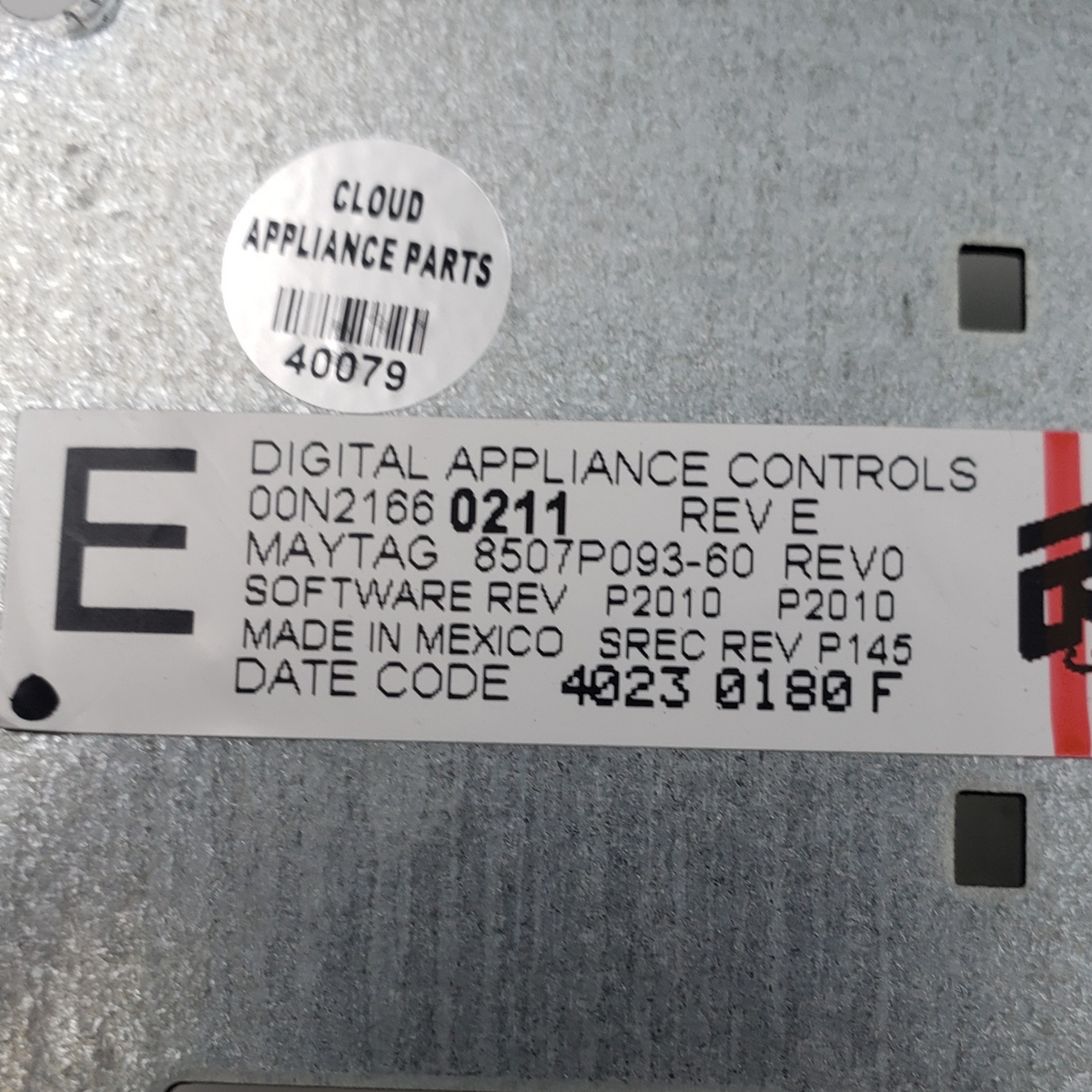 Maytag OEM Range Control Board 8507P093-60 *Same Day Shipping & 60 Days Warranty