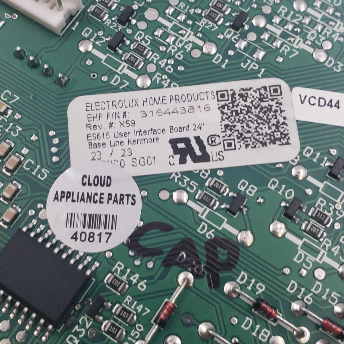 Frigidaire Genuine Oven Control Board 316443816 Same Day Ship & 60 Days Warranty