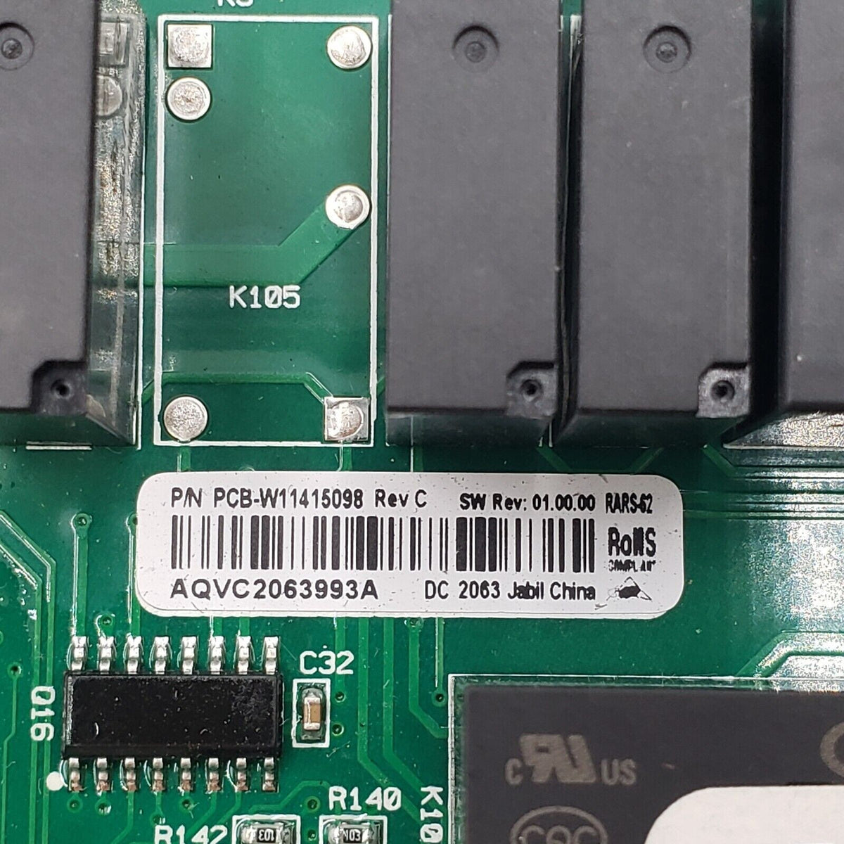 Genuine Whirlpool Fridge Control Board W11415098 Same Day Ship &60 Days Warranty
