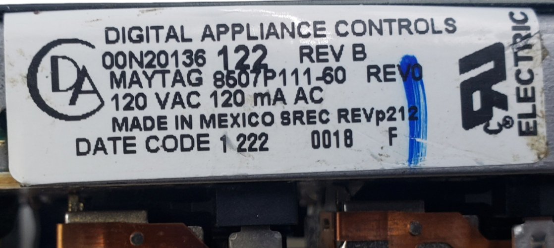 OEM Whirlpool Oven Control Board 8507P111-60 **Same Day Ship & 60 Days Warranty*