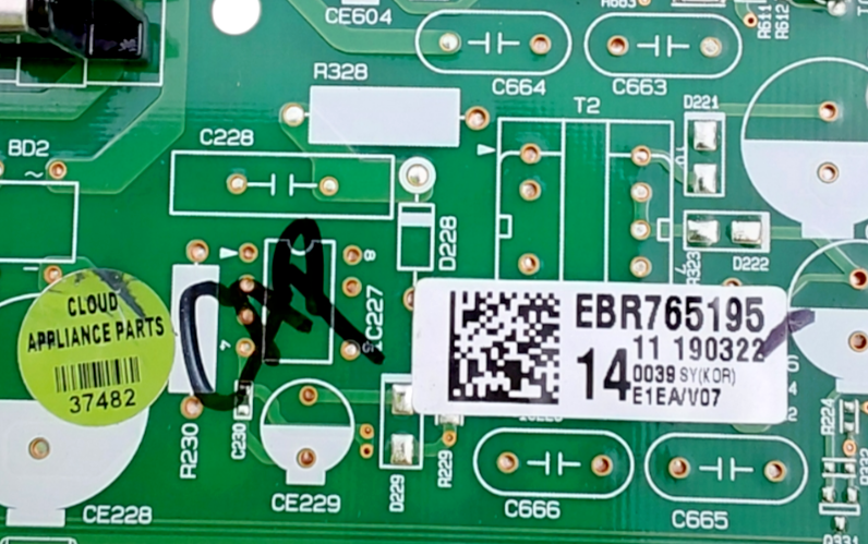 Genuine LG Dryer Control Board EBR76519514 Same Day Shipping & 60 Days Warranty*