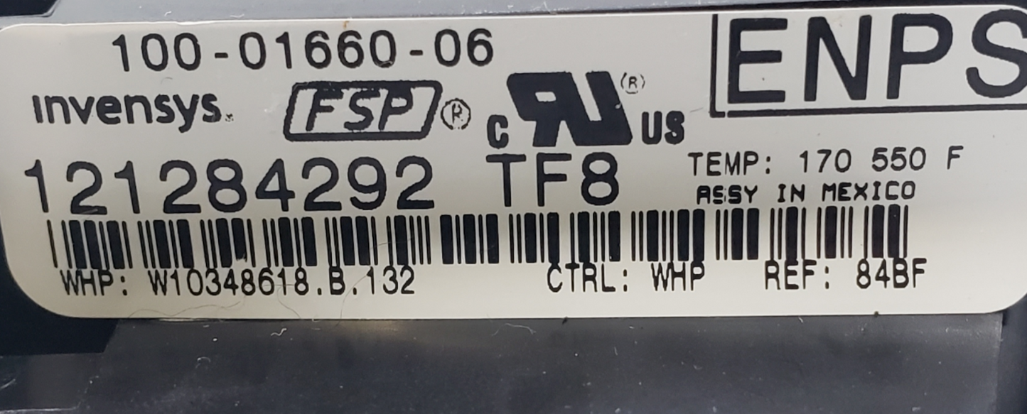 Genuine Whirlpool Range Control Board W10348618 Same Day Ship & 60 Days Warranty