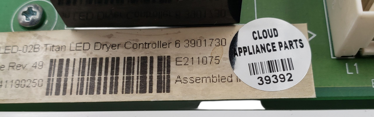 Genuine Maytag Dryer Control Board 63901730 Same Day Shipping & 60 Days Warranty