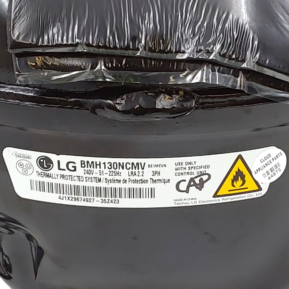 LG New Refrigerator Compressor Assy BMH130NCMV Same Day Ship & 60 Days Warranty*