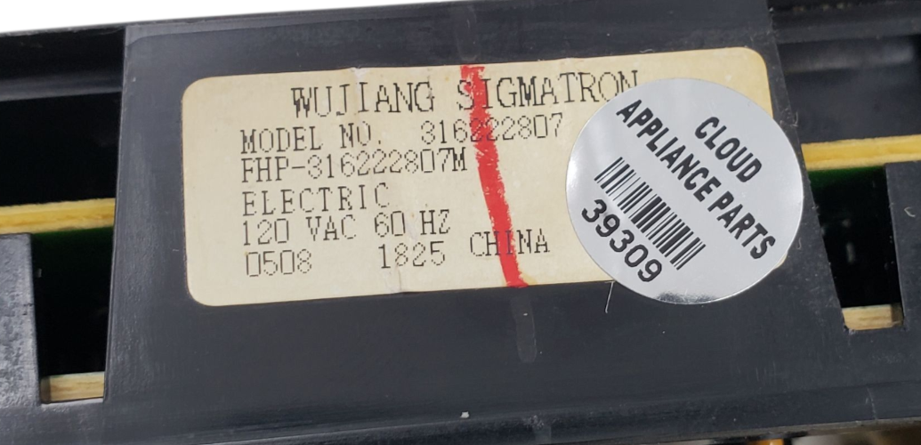 Genuine Frigidaire Range Control 316222807 *Same Day Shipping & 60 Days Warranty
