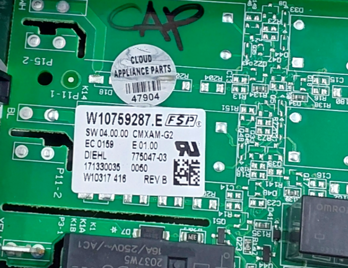Genuine Whirlpool Range Control Board W10759287 Same Day Ship & 60 Days Warranty