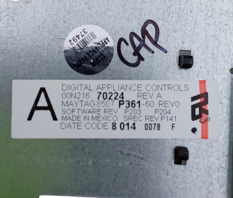 Genuine Maytag Range Control Board 8507P361-60 Same Day Ship & 60 Days Warranty*