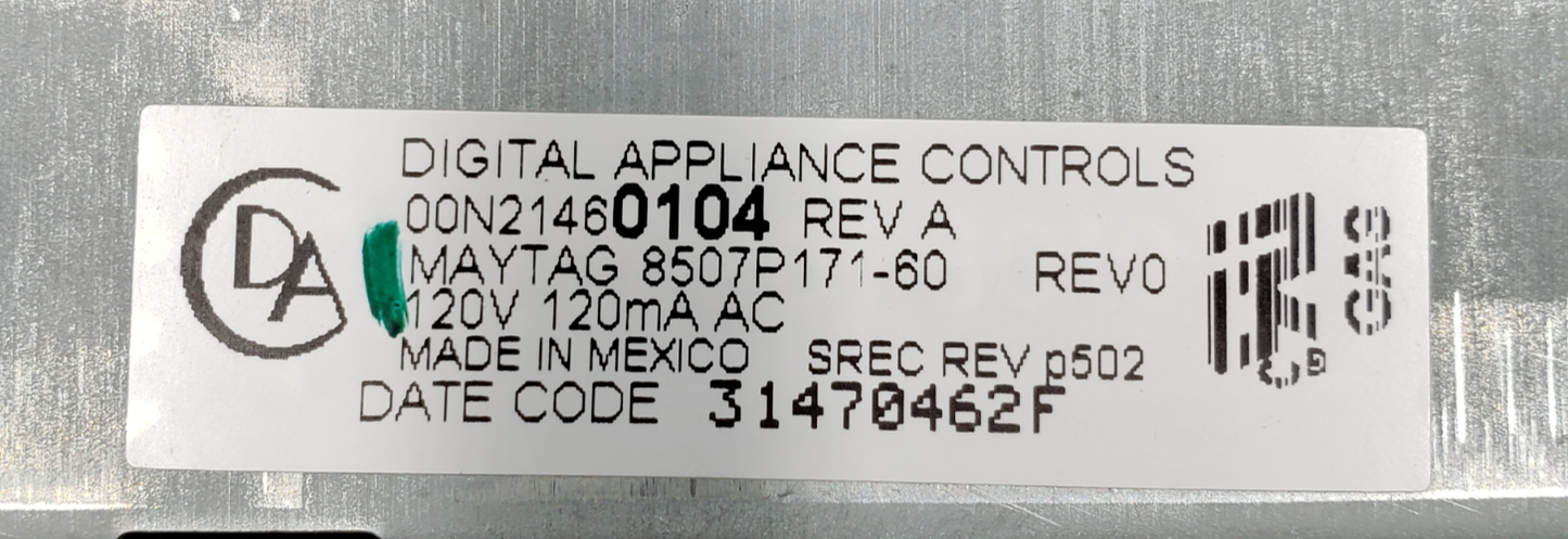 OEM Whirlpool Oven Control Board 8507P171-60  *Same Day Ship & 60 Days Warranty*