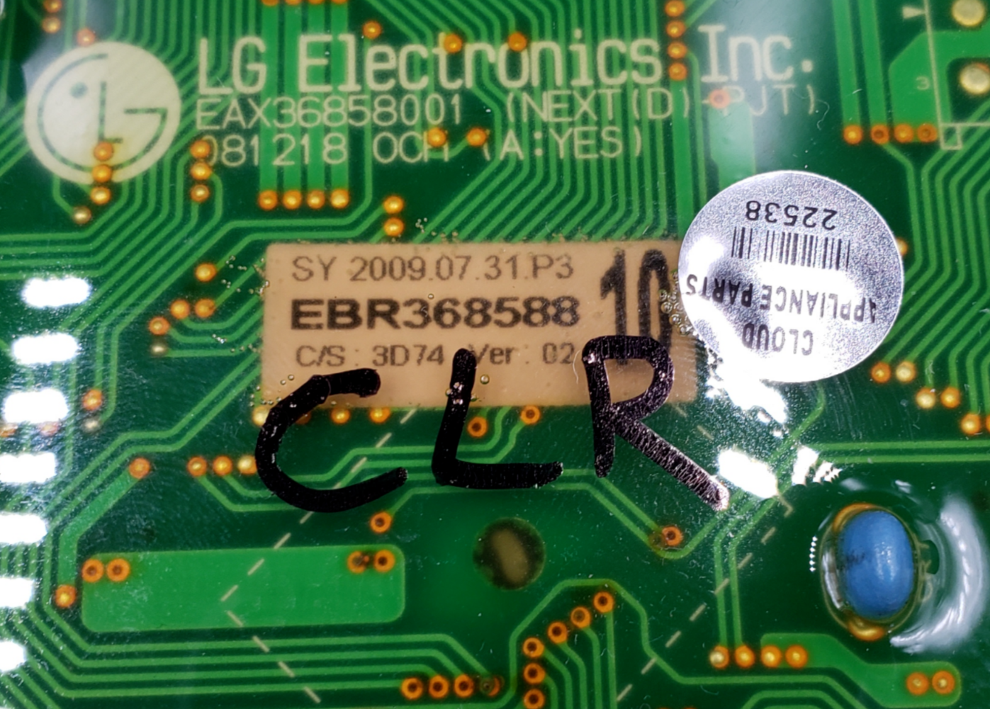 Genuine LG Dryer Control Board EBR36858810 Same Day Shippping & 60 Days Warranty