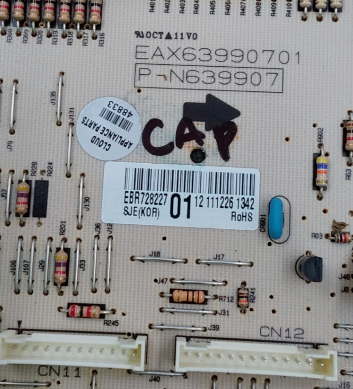 Genuine LG Range Control Board EBR72822701 Same Day Shipping & 60 Days Warranty*