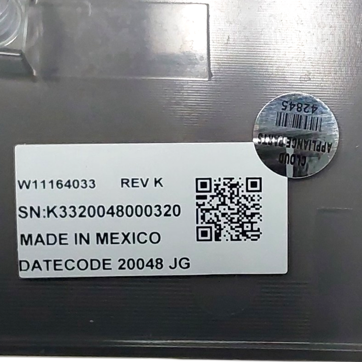 Whirlpool Genuine Washer Control Panel W11164033 Same Day Ship &60 Days Warranty
