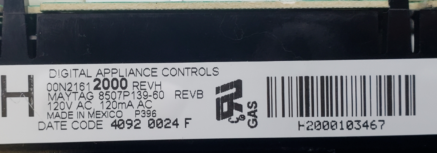 OEM Whirlpool Oven Control Board 8507P139-60 **Same Day Ship & 60 Days Warranty*