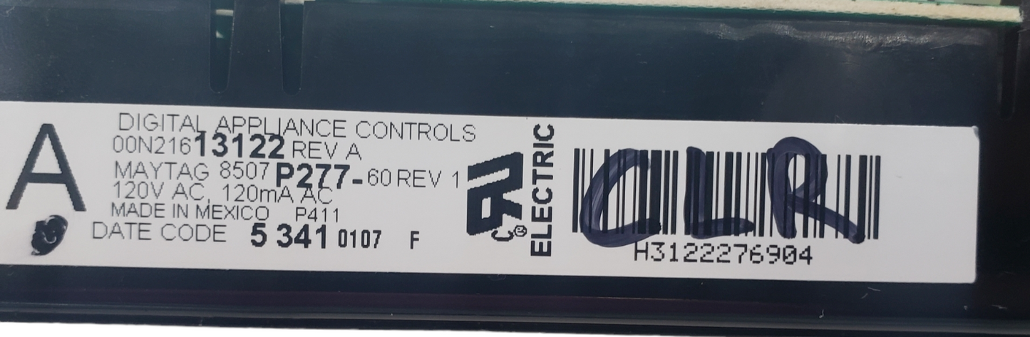 Genuine Maytag Range Control Board 8507P277-60 Same Day Ship & 60 Days Warranty*