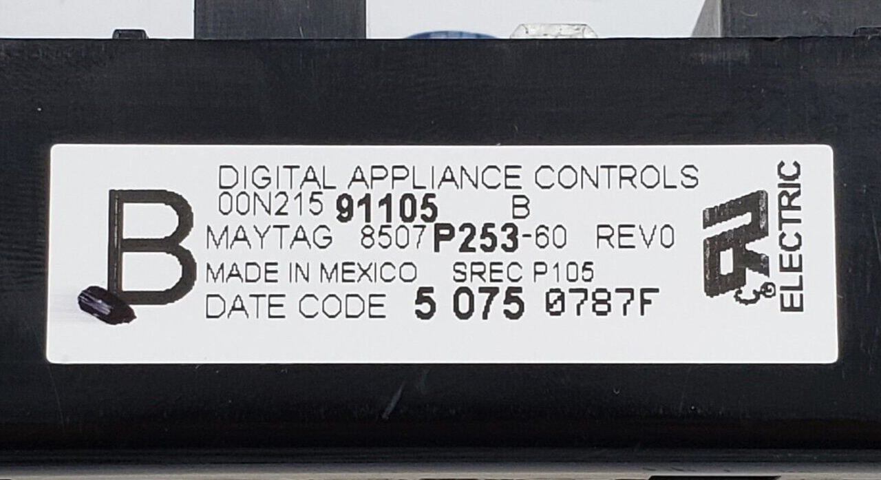 Genuine Whirlpool Range Control 8507P253-60 Same Day Shipping & 60 Days Warranty
