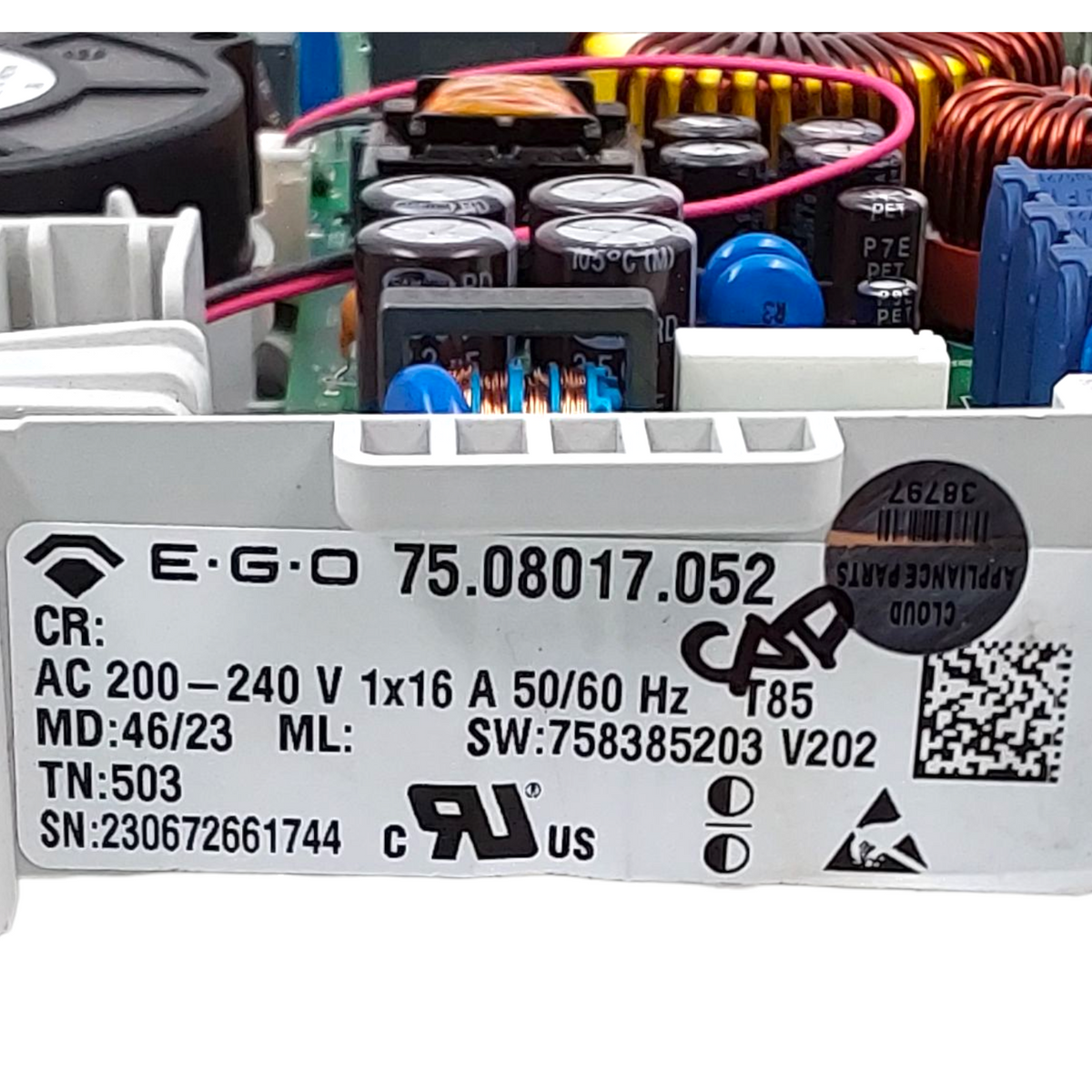 New Frigidaire Range Control Board 758385203  *Same Day Ship & 60 Days Warranty*