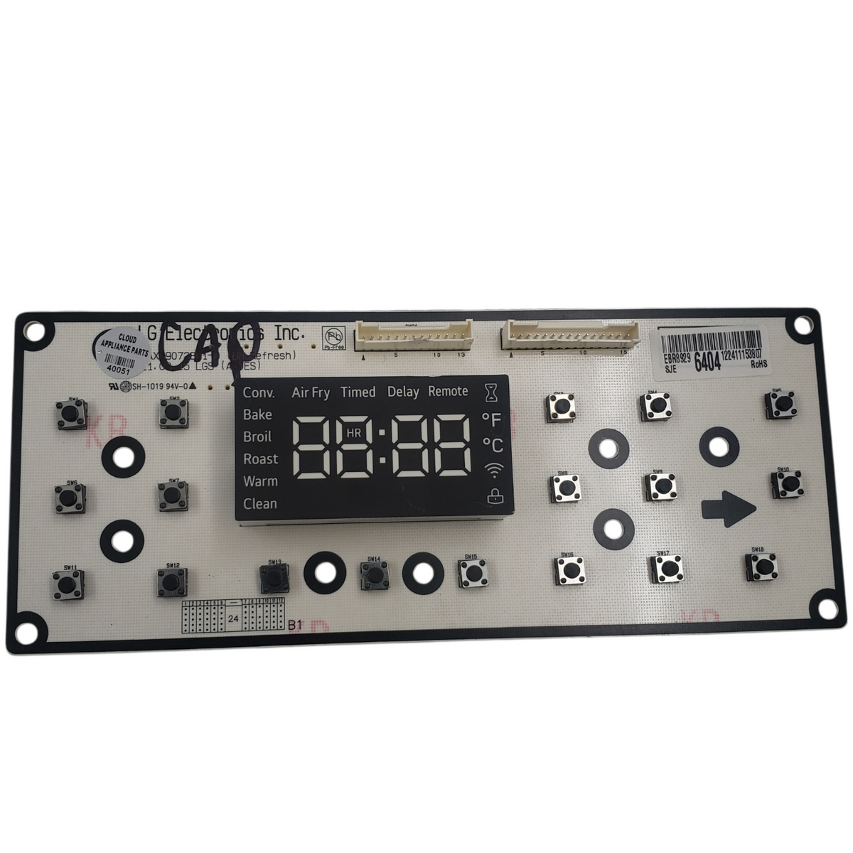 LG New Range Control Board EBR89296404 ***Same Day Shipping & 60 Days Warranty**