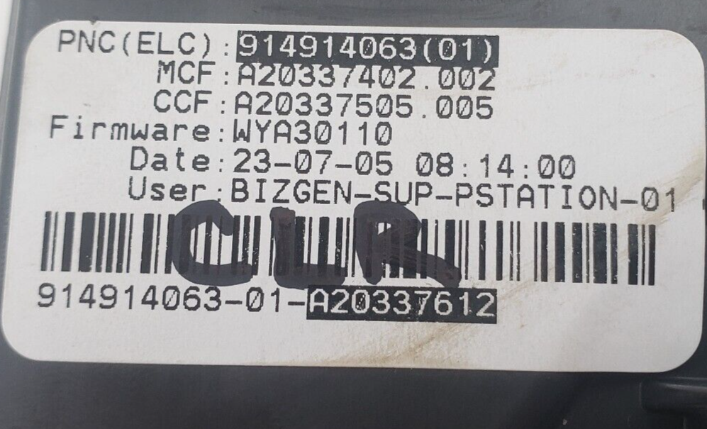 Genuine Frigidaire Washer Control 914914063 Same Day Shipping & 60 Days Warranty