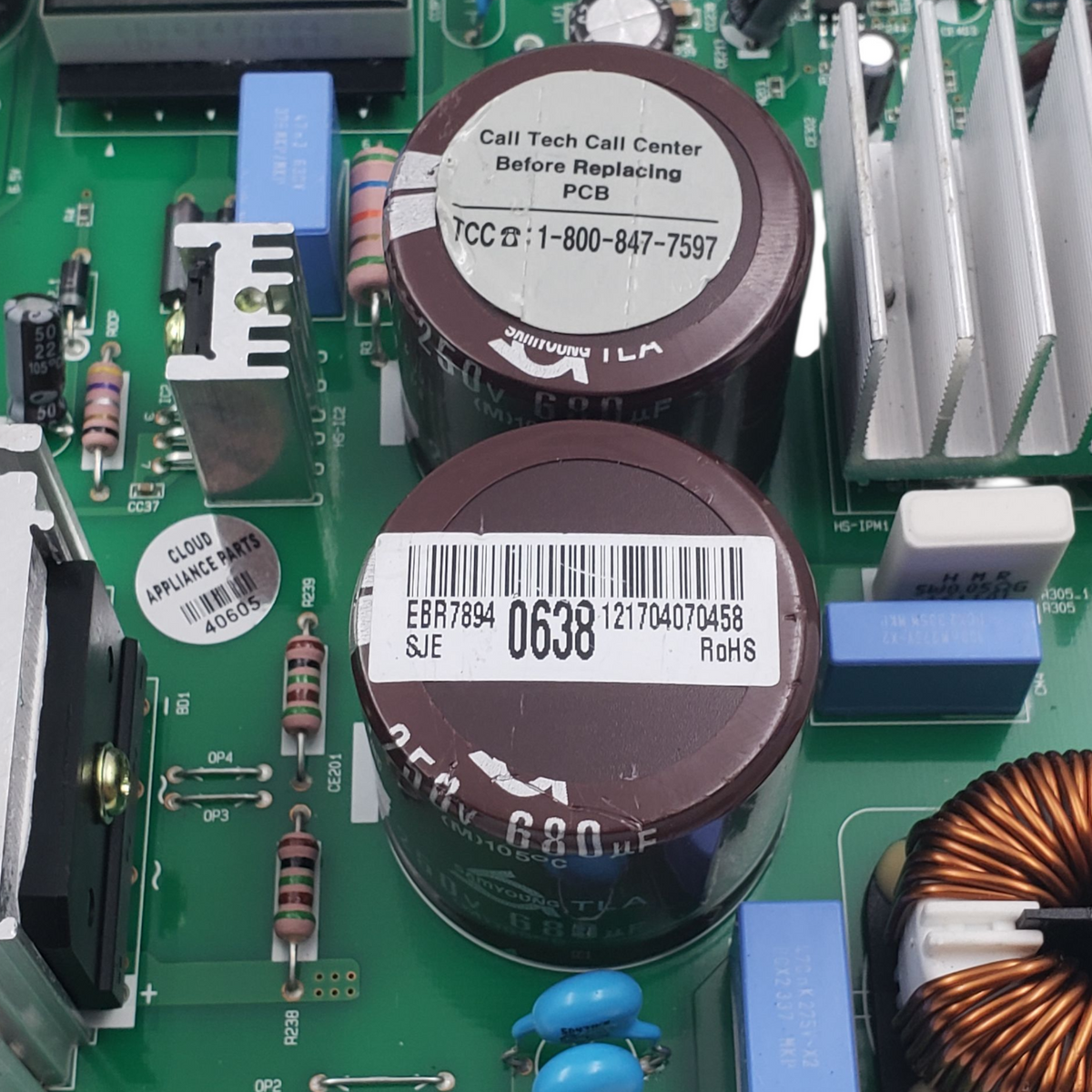 LG Genuine Fridge Control Board EBR78940638 Same Day Shipping & 60 Days Warranty