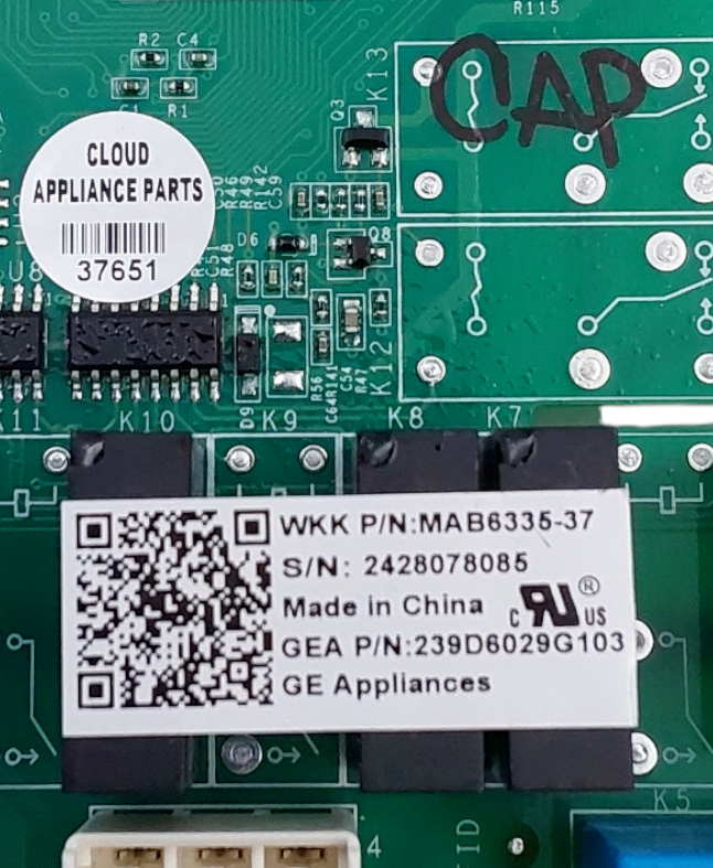 Genuine GE Fridge Control Board 239D6029G103 *Same Day Ship & 60 Days Warranty**