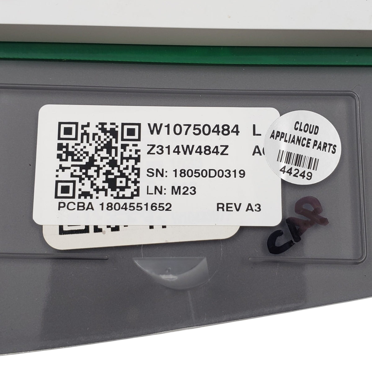 Whirlpool OEM Washer Control Panel W10750484  *Same Day Ship & 60 Days Warranty*