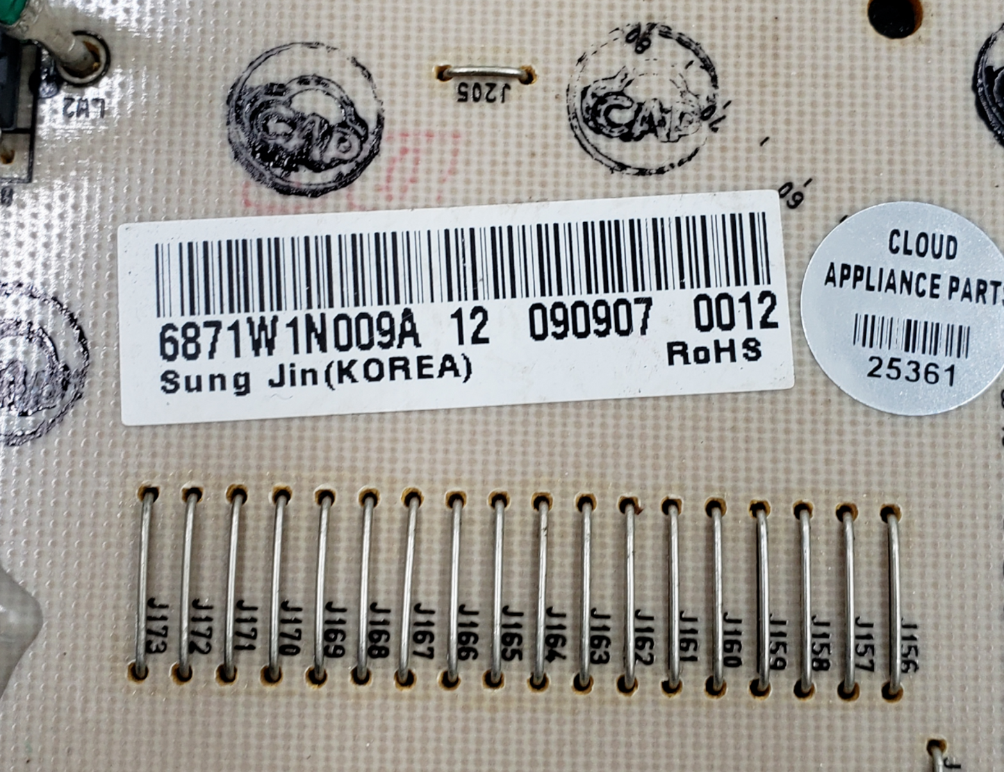 Genuine LG Range Control Board 6871W1N009A *Same Day Shipping & 60 Days Warranty