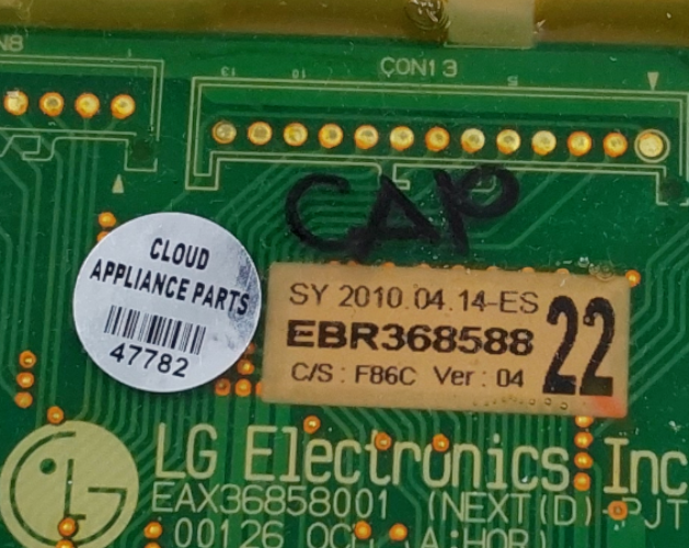 Genuine LG Dryer Control Board EBR36858822 Same Day Shipping & 60 Days Warranty*