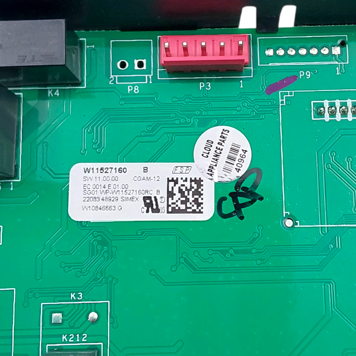 Whirlpool Genuine Range Control Board W11527160 Same Day Ship & 60 Days Warranty