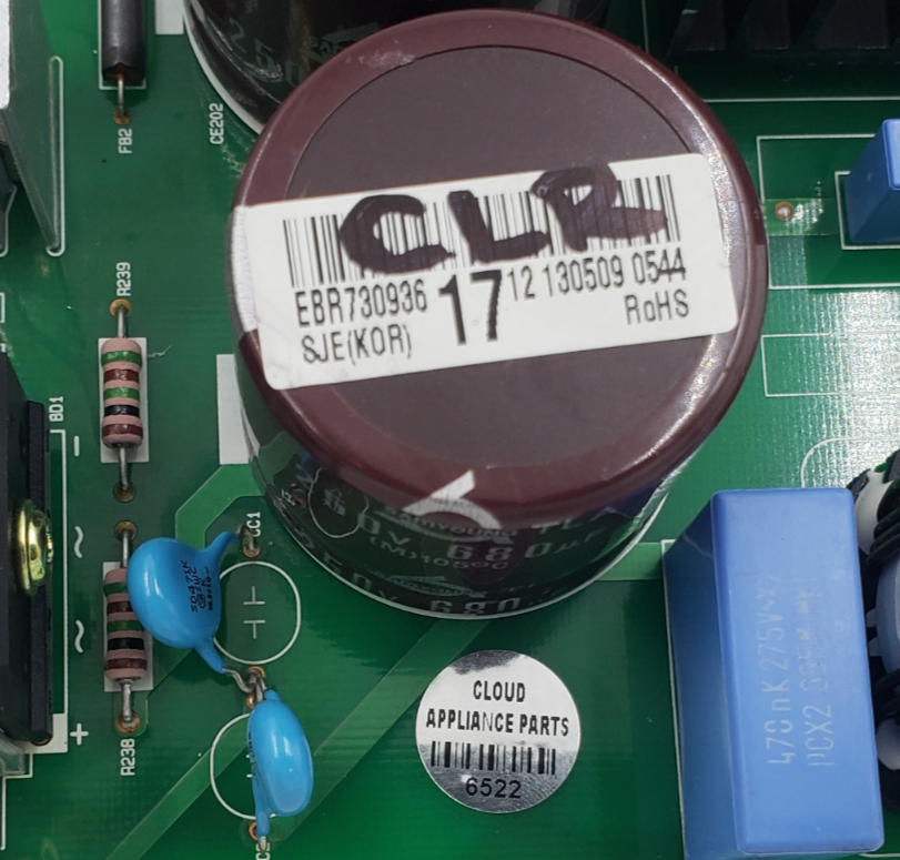 Genuine LG Refrigerator Control EBR73093617 Same Day Shipping & 60 Days Warranty