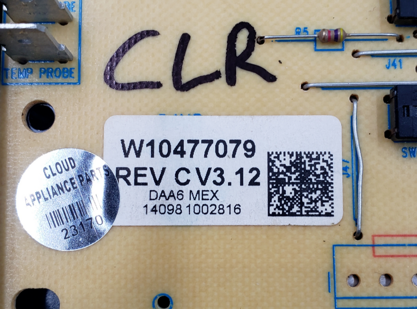 Genuine Whirlpool Range Control Board W10477079 Same Day Ship & 60 Days Warranty