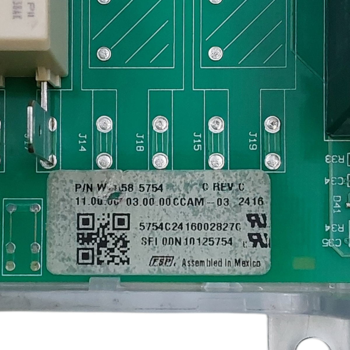 Whirlpool Genuine Oven Control Board W11585754 *Same Day Ship & 60 Days Warranty