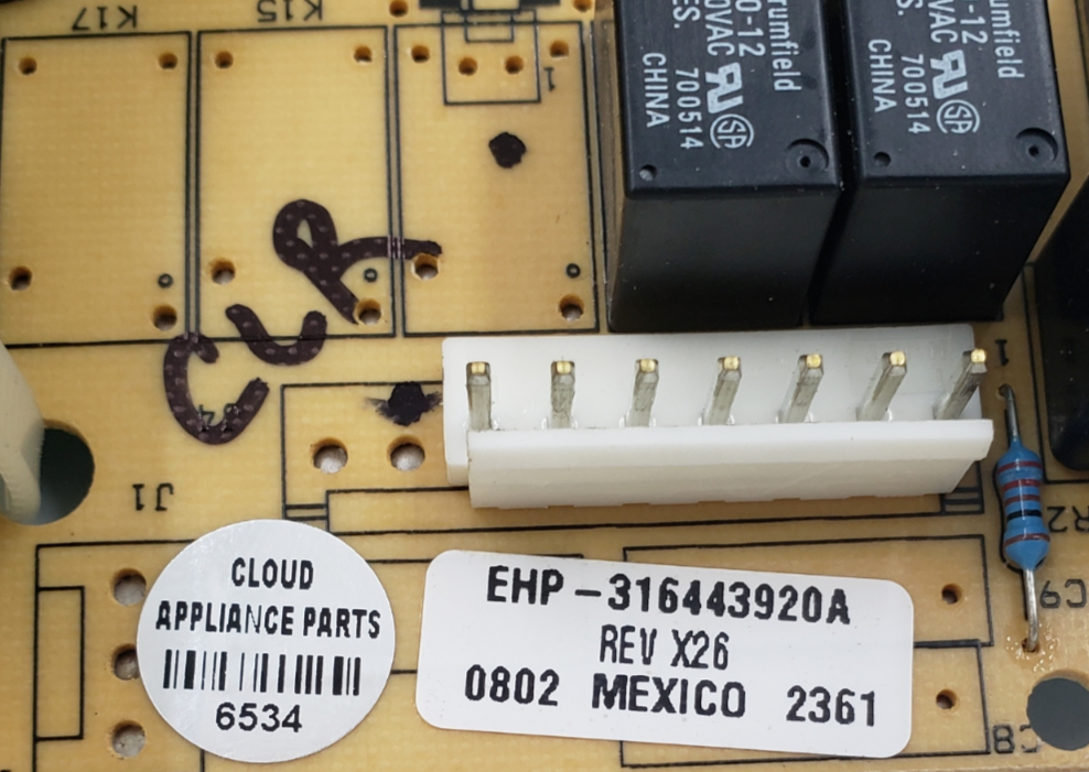 Genuine Frigidaire Oven Control Board 316443920 Same Day Ship & 60 Days Warranty