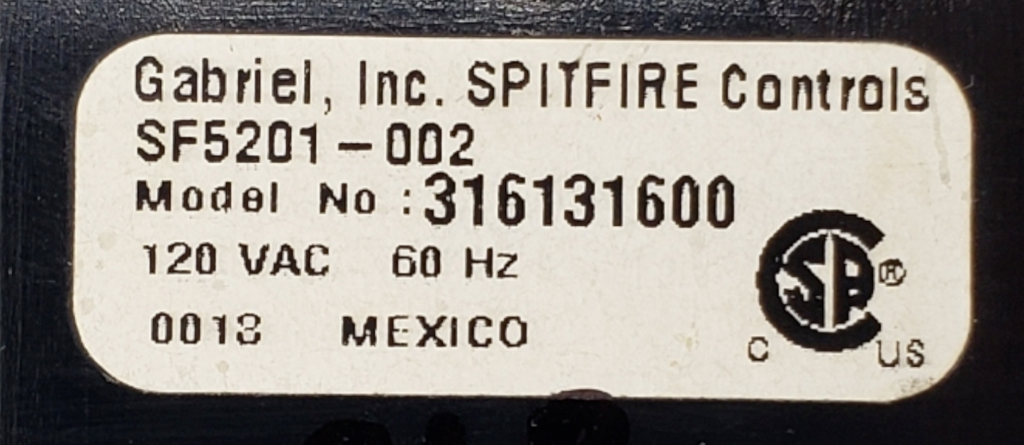 Genuine Frigidaire Range Control 316131600 Same Day Shipping & 60 Days Warranty*