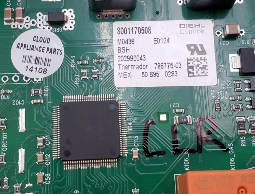 New Thermador Oven Control Board 8001170508 Same Day Shipping & 60 Days Warranty