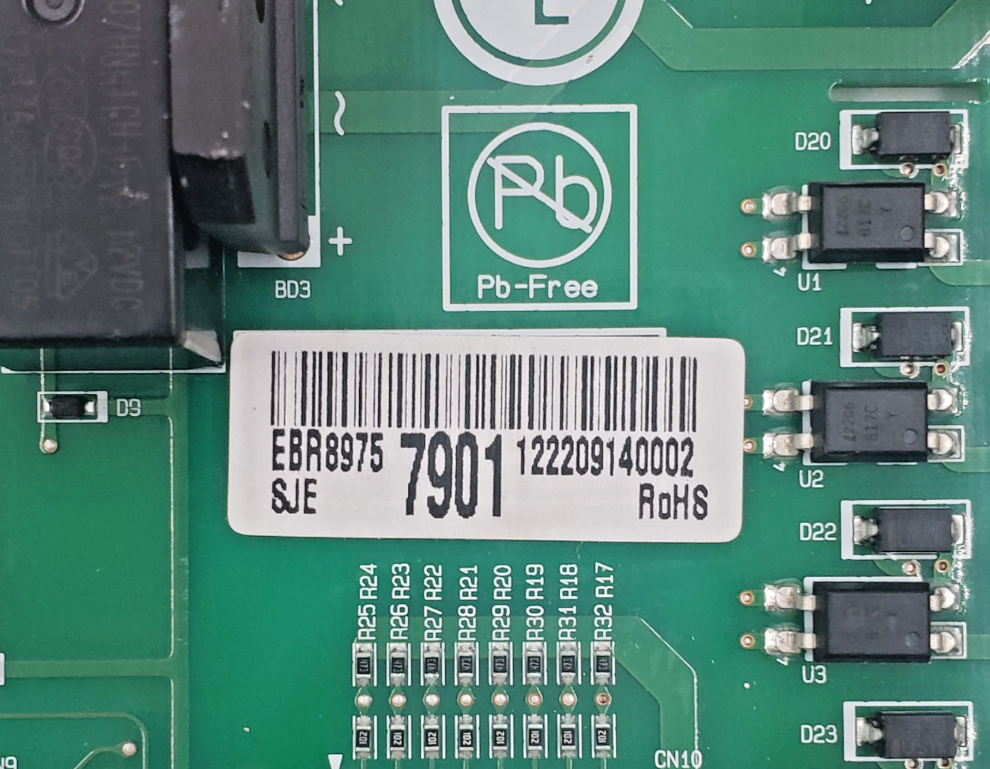 Genuine LG Range Control Board EBR89757901 Same Day Shipping & 60 Days Warranty*